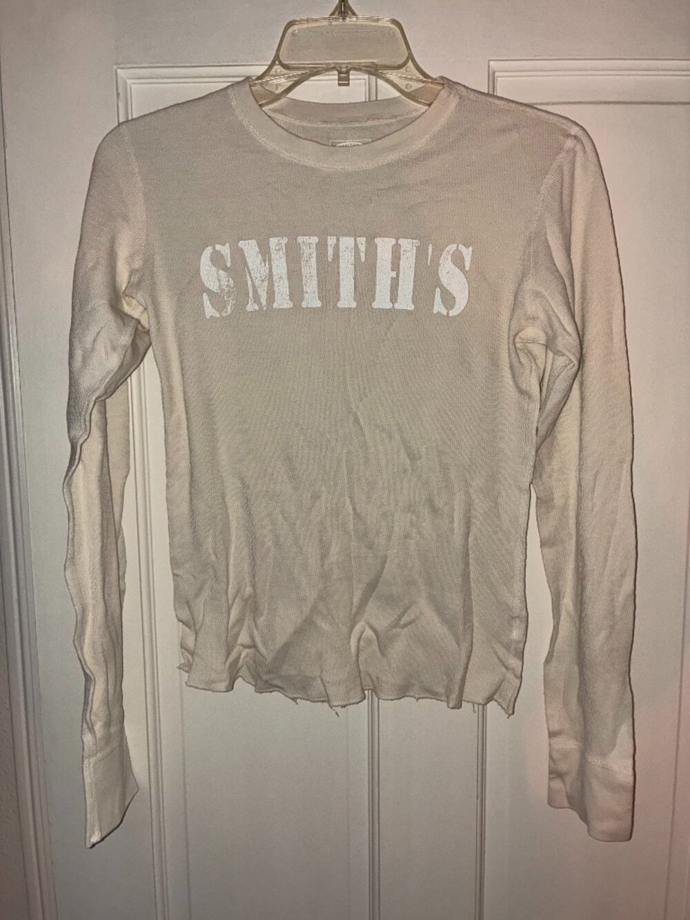 Smith's Basic Shirts Women's M/L Taupe Thermal Long Sleeve Top